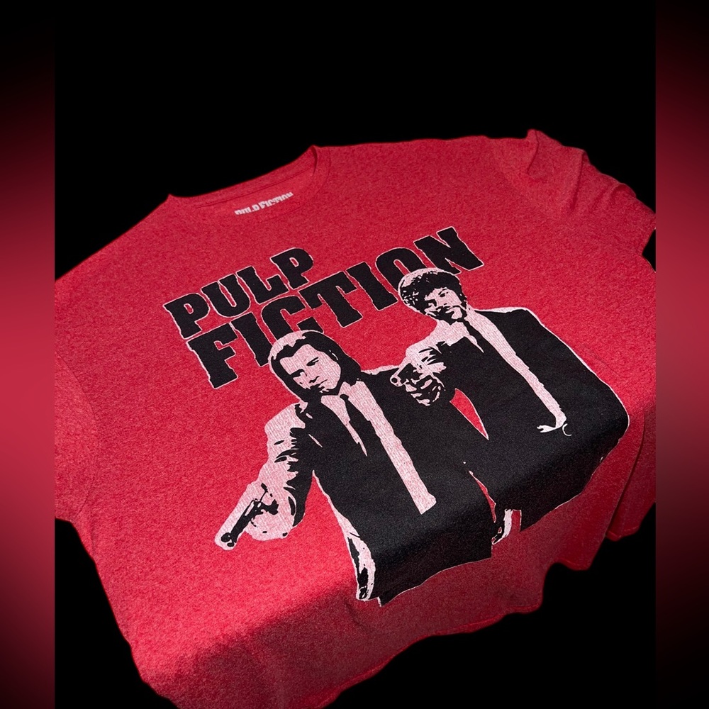 PULP FICTION 2016 RED T-SHIRT  SIZE MENS XLG
